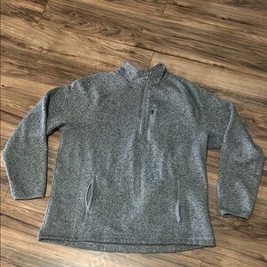 Gray Quarter-Zip Men's Sweater